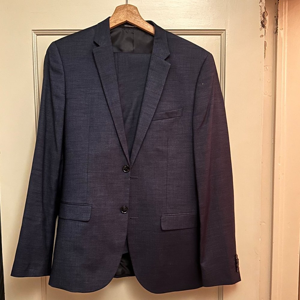H&M Dark Blue Suit (Jacket 38R / Pants 32R)